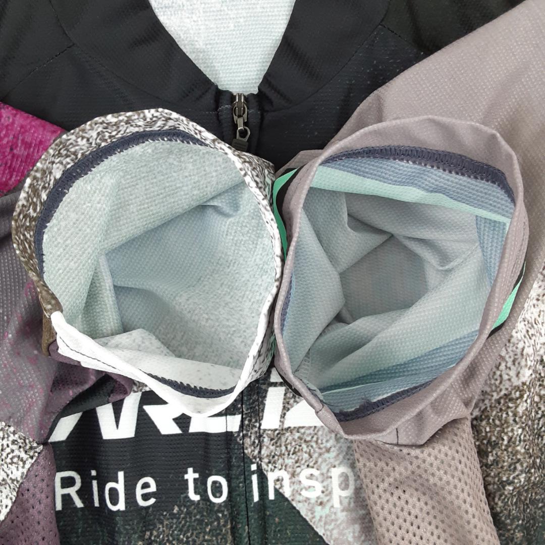 美品◎PEARL IZUMI NUCKILY サイクリングウェア上下セット 黒灰