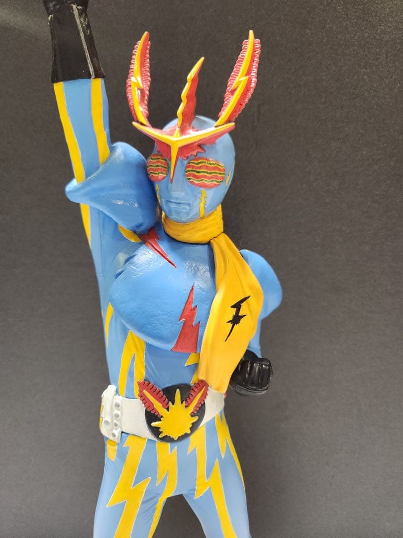 ボークス　イナズマン　ソフビ１／6 プロ製作完成品　ライジン号付属　丁寧な塗装
