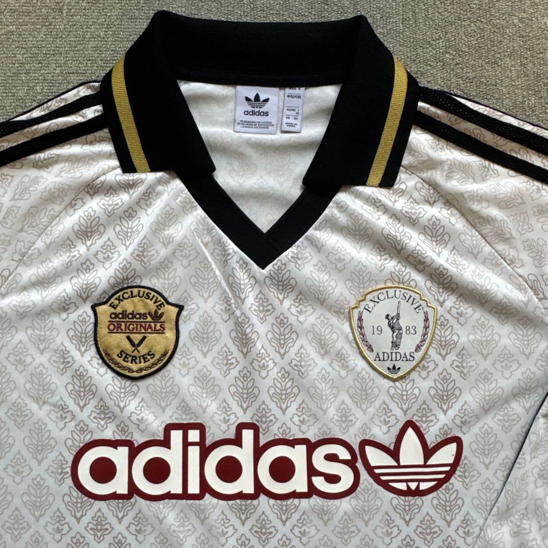 adidas ロングスリーブシャツ ホワイト 1983