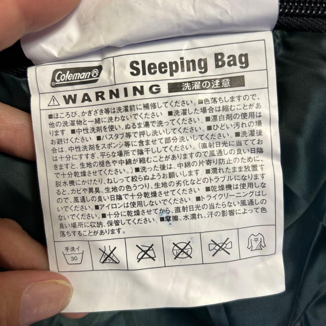 Coleman 寝袋 グリーン