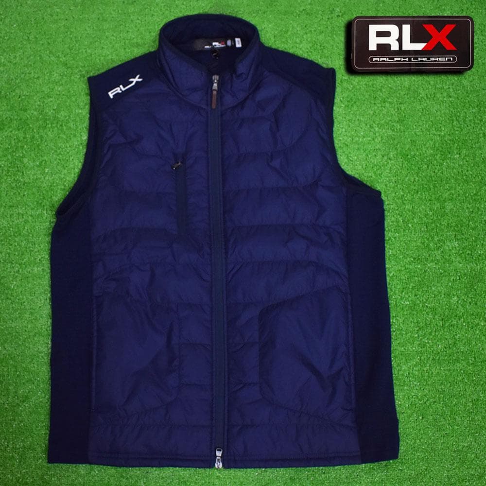 RLX/ラルフローレン ゴルフ 防風ベスト【ネイビー/Ｌ】新品！
