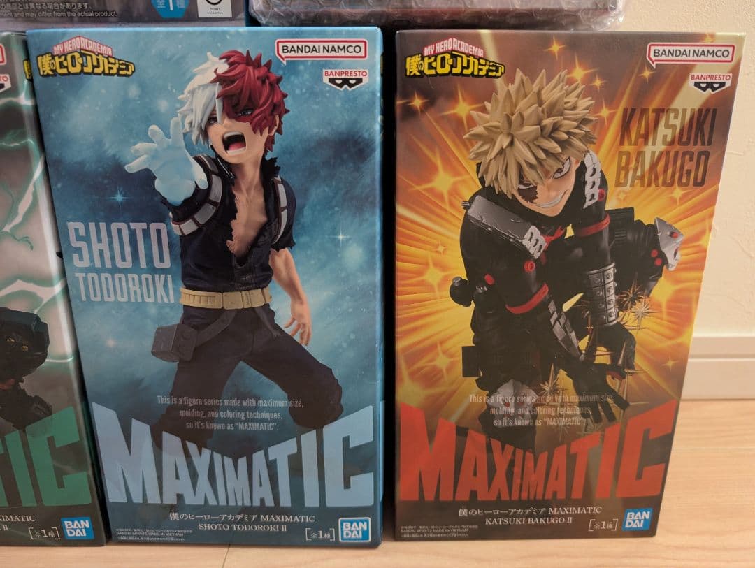 ヒロアカ フィギュアセット 爆豪勝己 轟焦凍 緑谷出久 MAXIMATIC