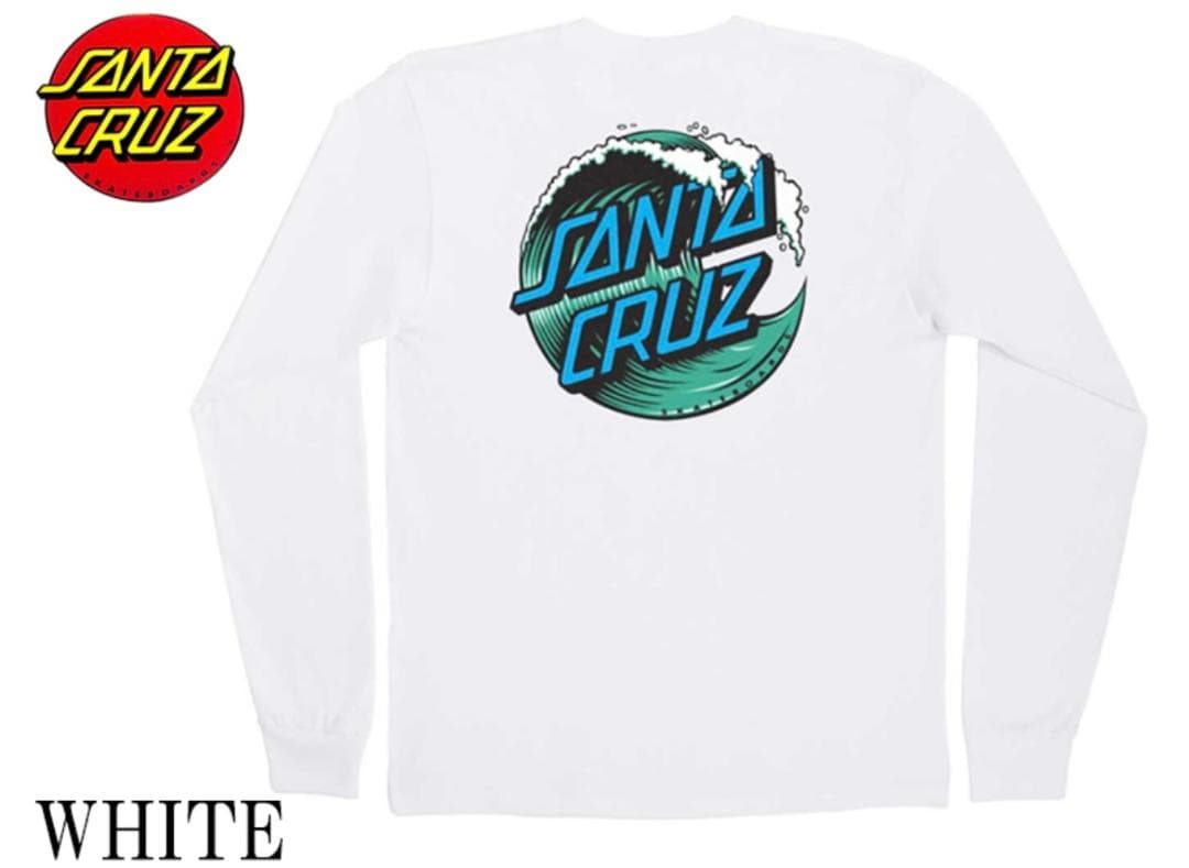 SANTA CRUZ   Wave Dot  サンタクルーズ　ロンT   白L