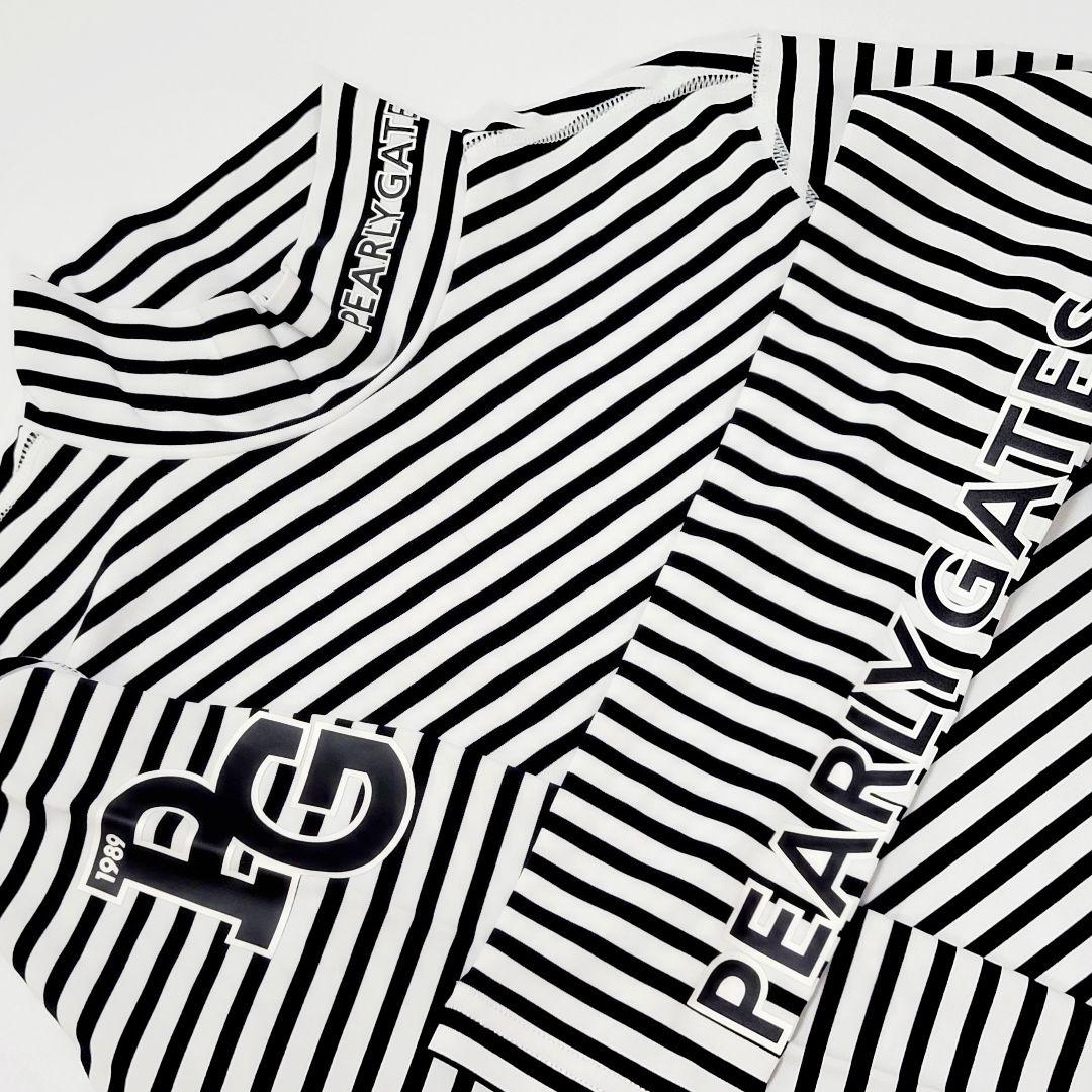 【PEARLY GATES/パーリーゲイツ】長袖 クールインナー ロゴ ボーダー