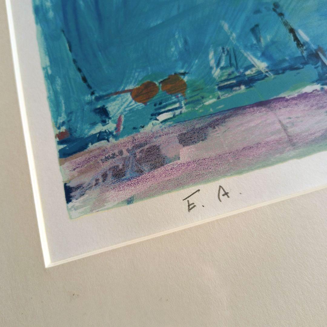 吉岡 耕二★ヴェネチアの風景★リトグラフ版画★直筆サイン入り