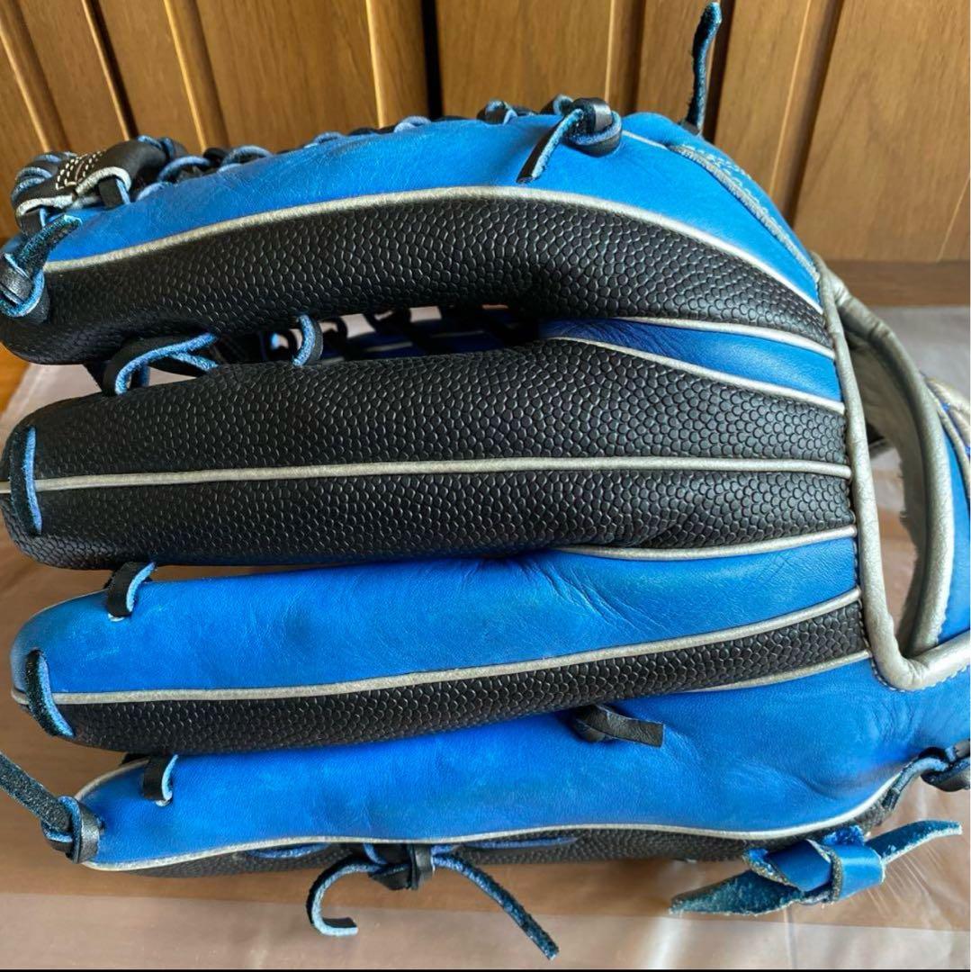 ま*き様 【最終値下げ】Wilson W 軟式グローブ 青黒