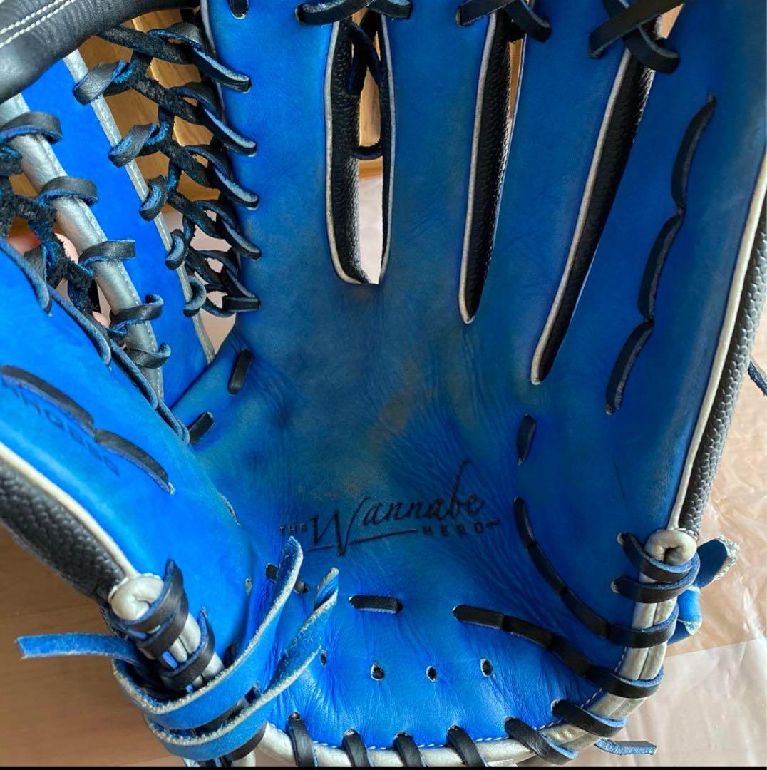 ま*き様 【最終値下げ】Wilson W 軟式グローブ 青黒