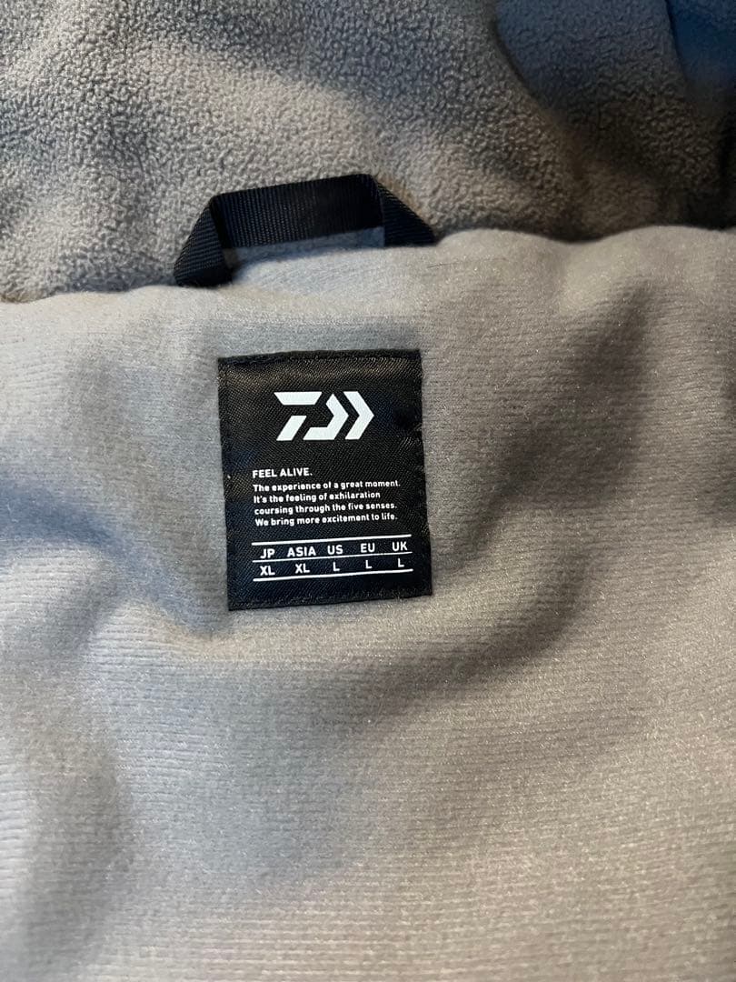 Daiwa レインウェア ブラック/グレー サイズ:XL