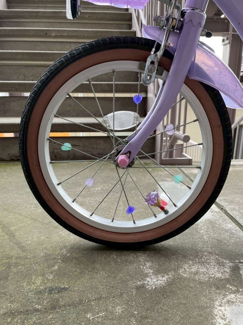 【埼玉東京近郊直接受渡し】自転車 　16インチ　ディズニープリンセス　美品