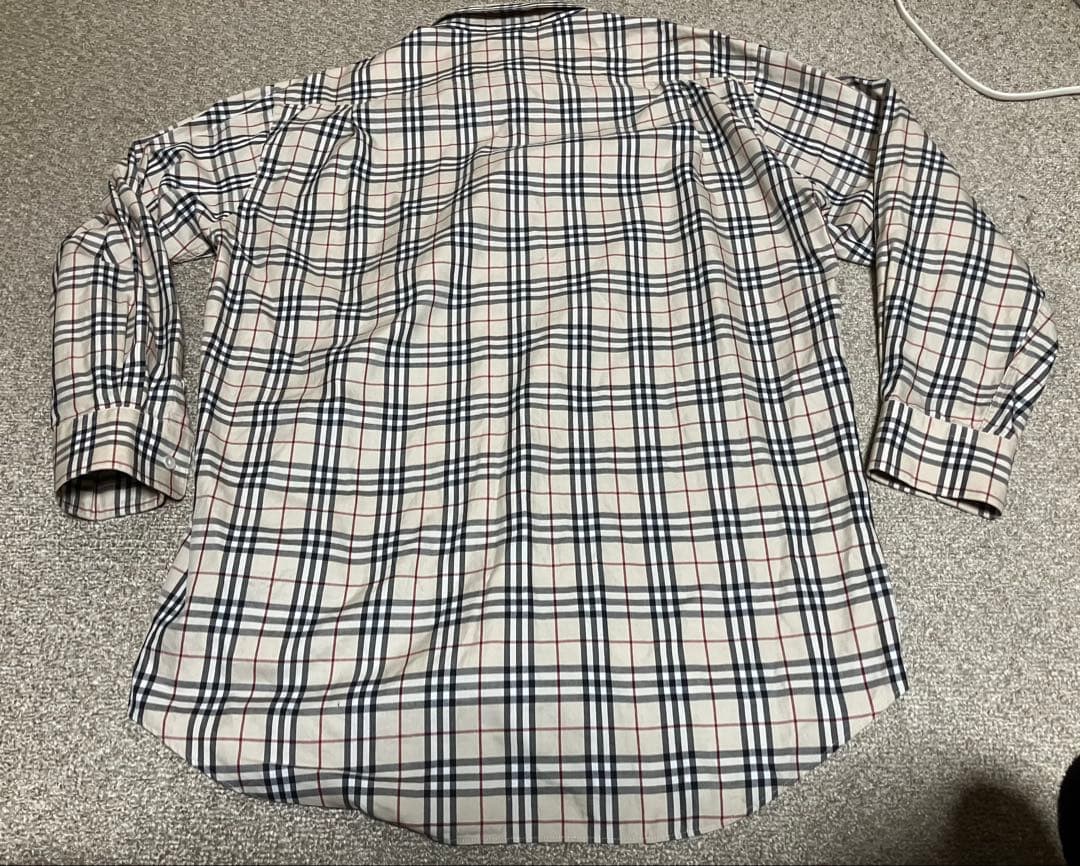 定番大人気柄☆バーバリーゴルフ BURBERRY GOLFノバチェック長袖シャツ