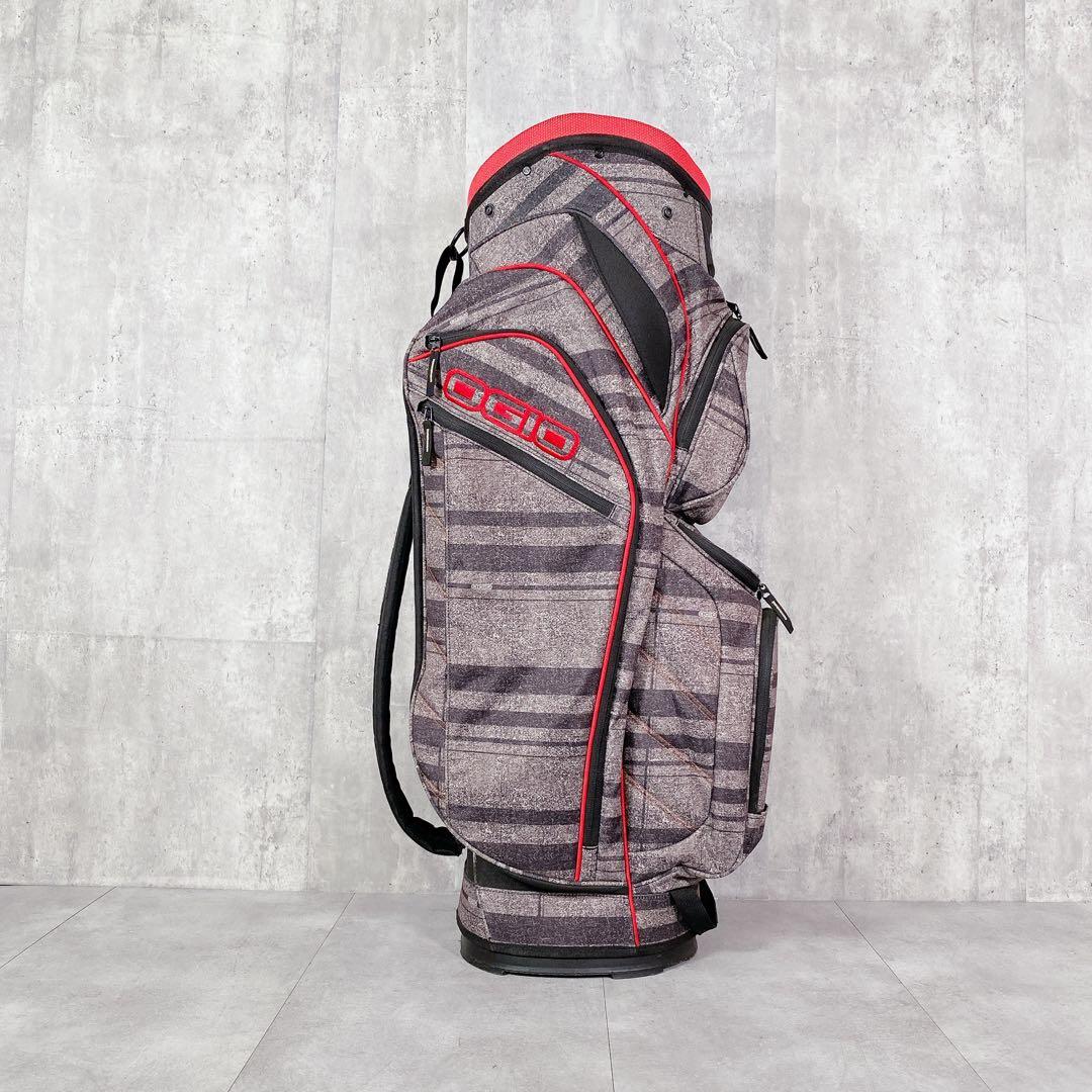 T527 OGIO オジオ ゴルフ キャディバッグ GIZA 10.5型 グレー
