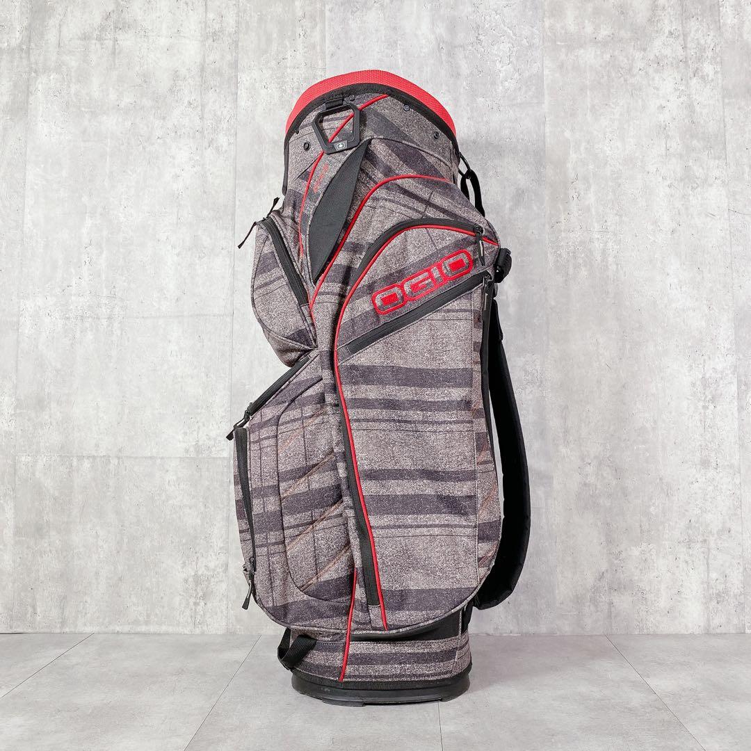 T527 OGIO オジオ ゴルフ キャディバッグ GIZA 10.5型 グレー