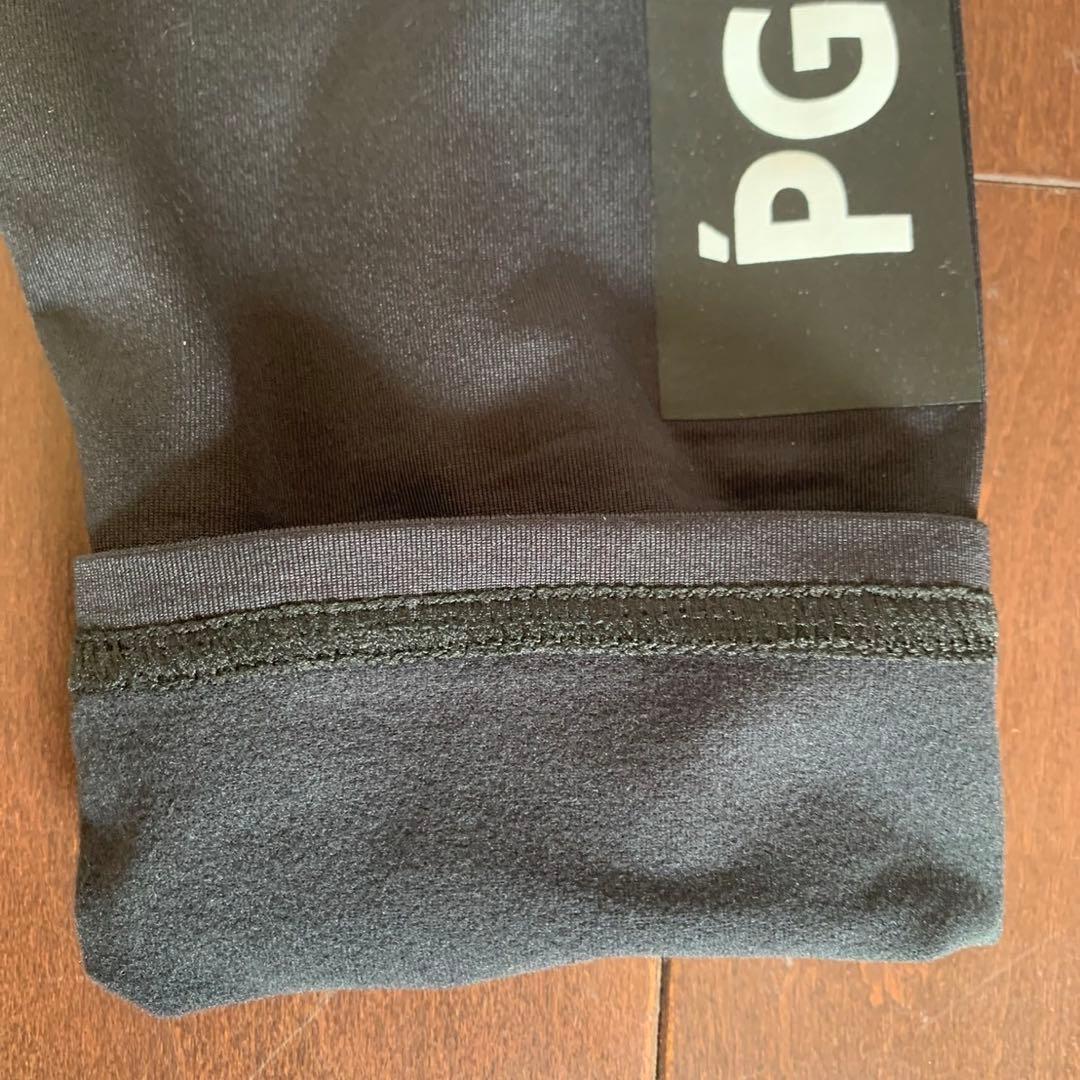 パーリーゲイツPGG裏起毛ブラックレギンス男性用