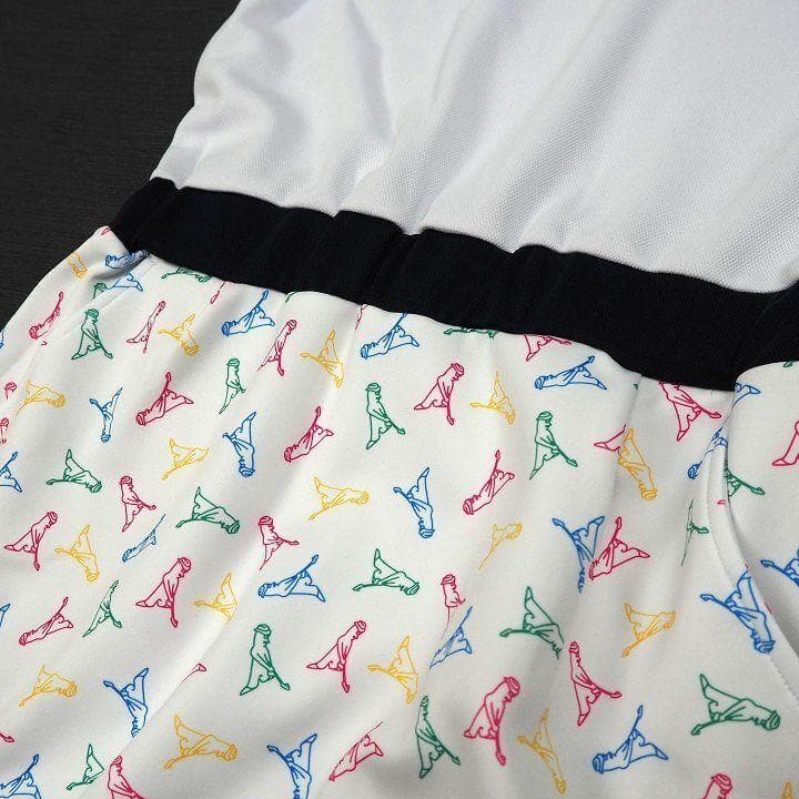 新品 PING ピン ゴルフ モックネック 半袖 ドッキング ワンピース M