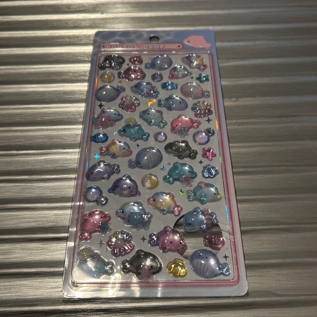 【正規品】ボンボンドロップシール 水族館限定 6種