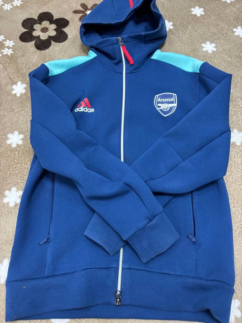 アーセナル adidas フーディ ネイビー