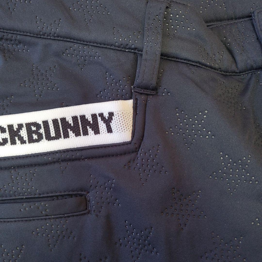 JACKBUNNY ブラック スリムフィットパンツ