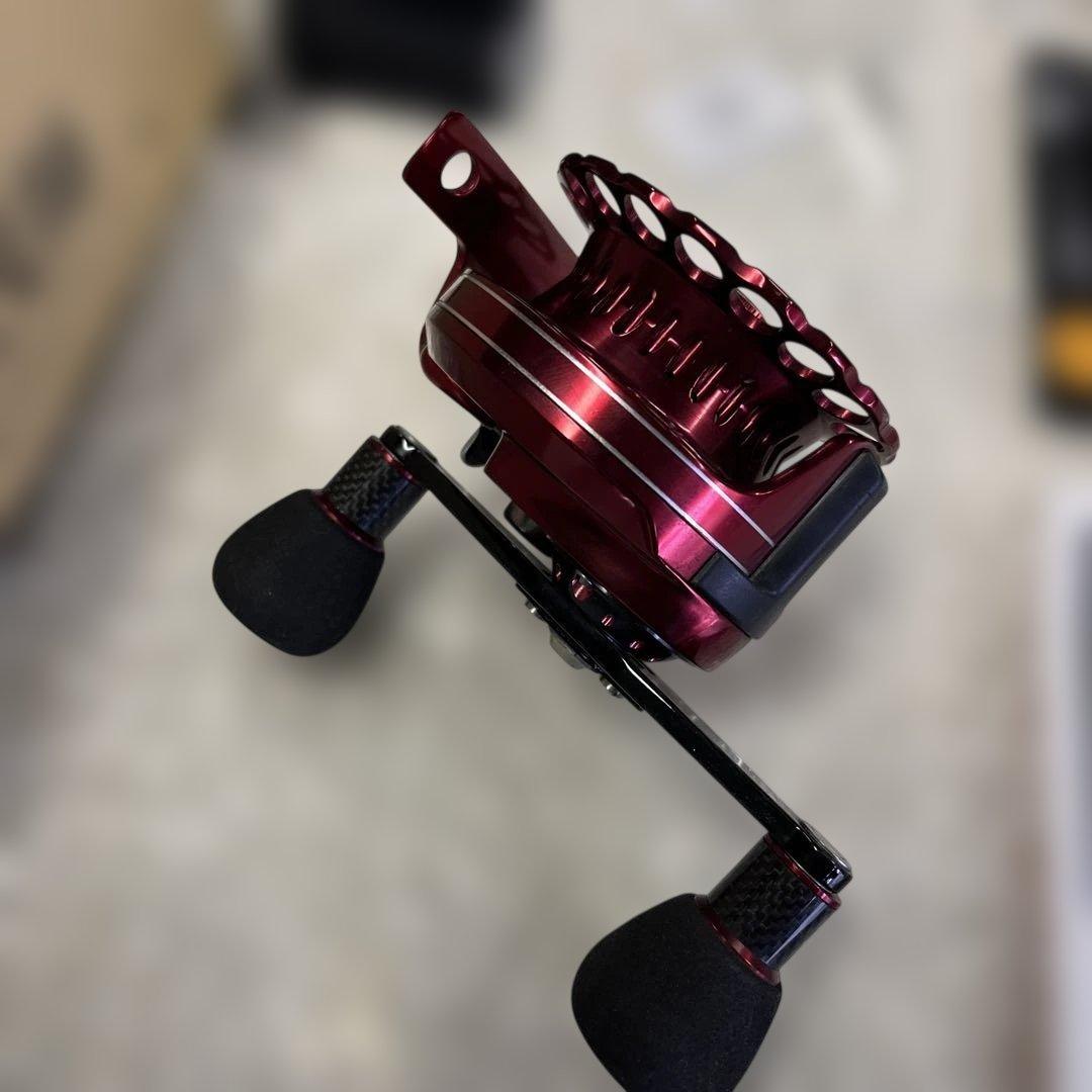 黒鯛工房　アスリートレーサー　65-RT カセ釣師 レッド 右巻き　付属品付き
