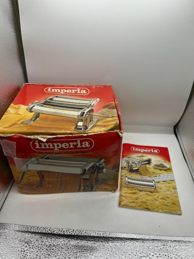 ◎imperia インペリア 手動式パスタマシン イタリア製 箱、説明書付き