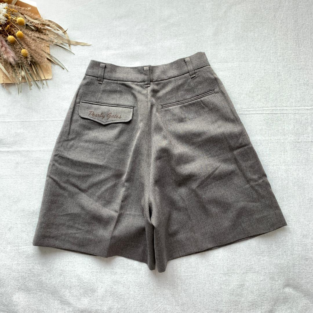 新品同様　パーリーゲイツ　ショートウールパンツ　M　撥水加工　ゴルフ