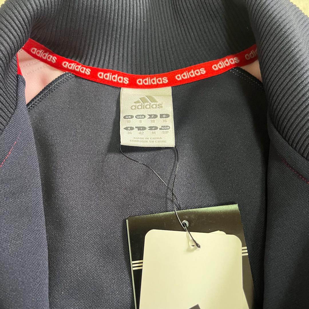 新品　adidas ジャージ上下セット ネイビー/ピンク　mサイズ　タグ付き