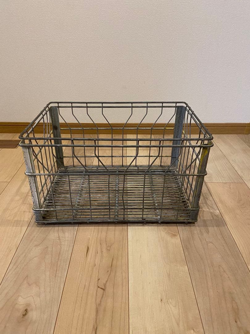 バーベキュー・調理用品 Vtg wire l milk crate