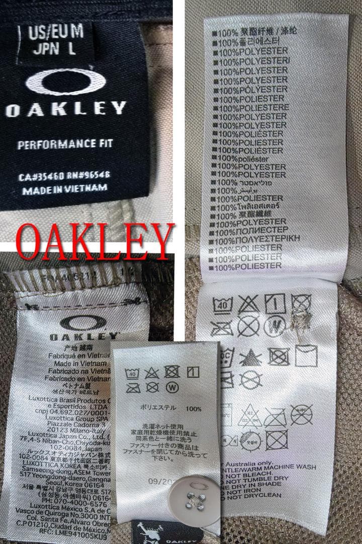 OAKLEY ゴルフパンツ Lサイズ