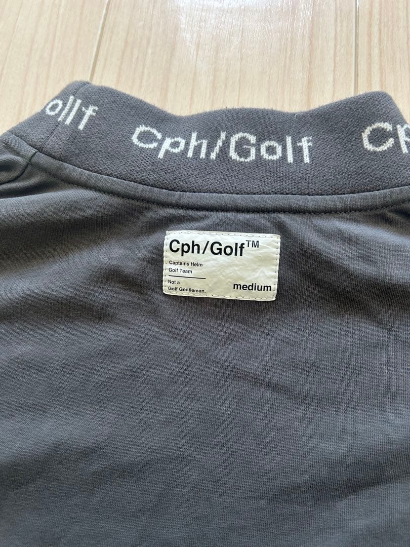 Cph/Golf キャプテンズヘルム ゴルフ 長袖 モックネック シャツ M