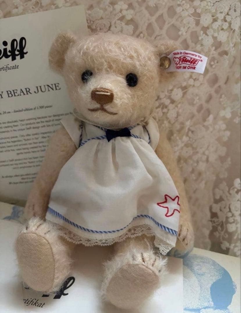 ☆シュタイフぬいぐるみ　サマードレス　Steiff JUNE ワンピース