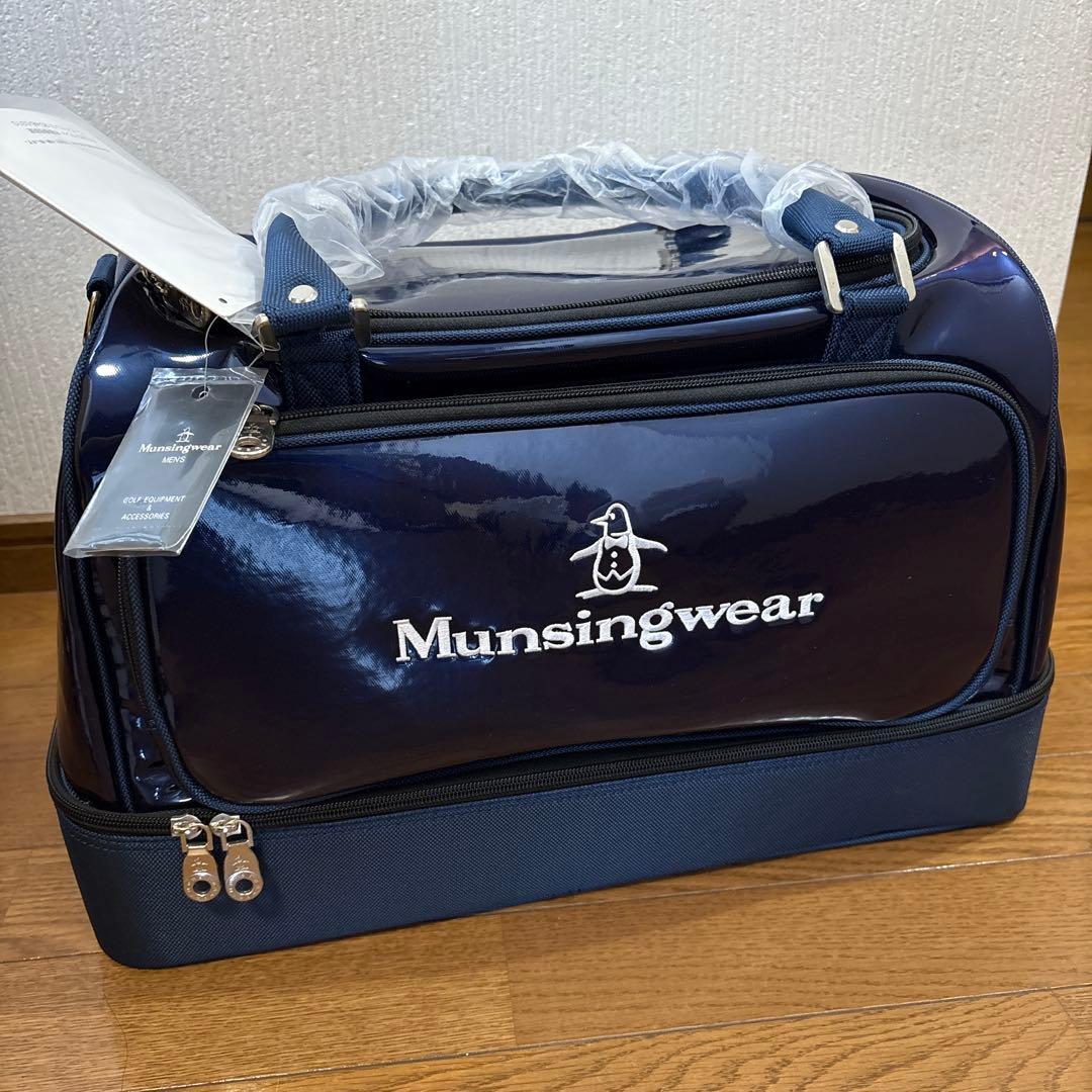【新品】Munsingwear ゴルフバッグ ネイビー 中型