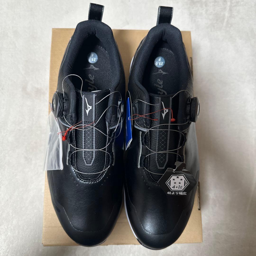 【新品】ミズノ ワイドスタイル SL ボア 25.0㎝　ゴルフシューズ　売り切り