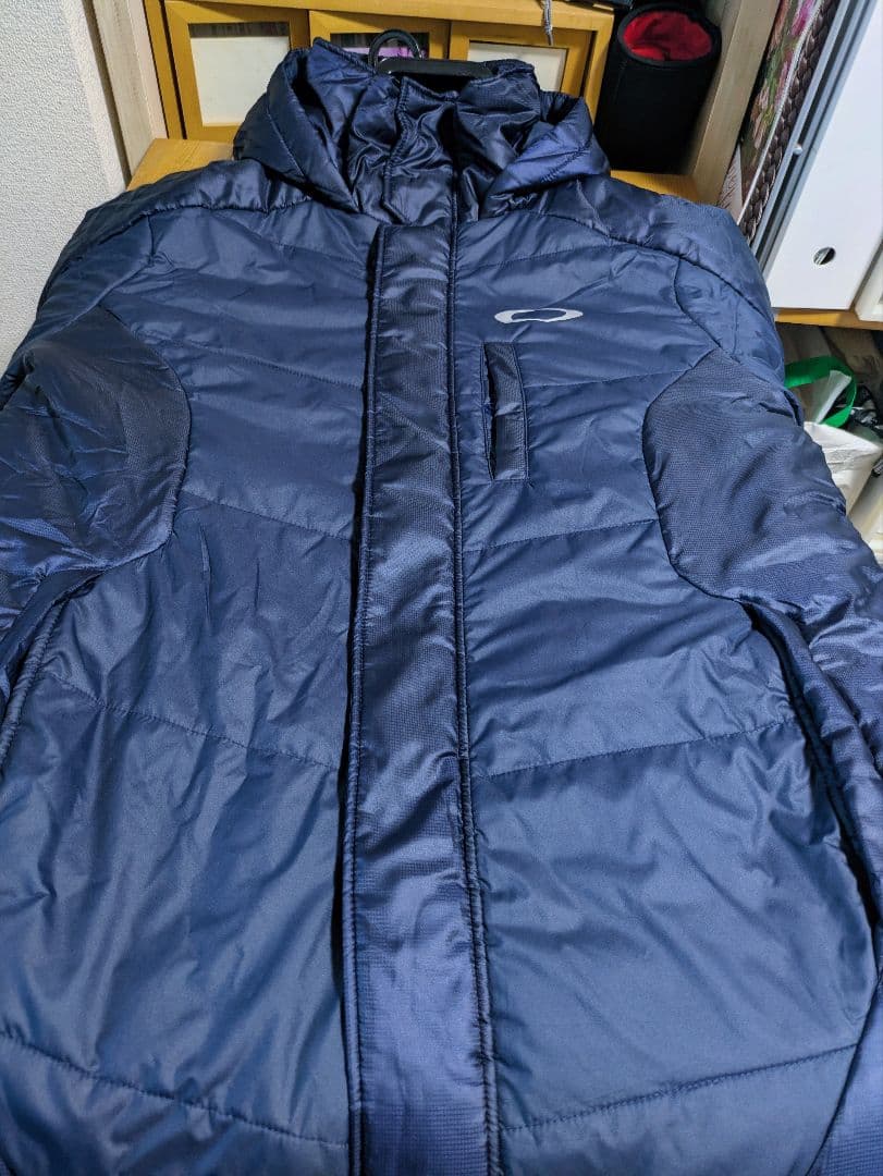 OAKLEY フード付きベンチコート MEDIUM ネイビー