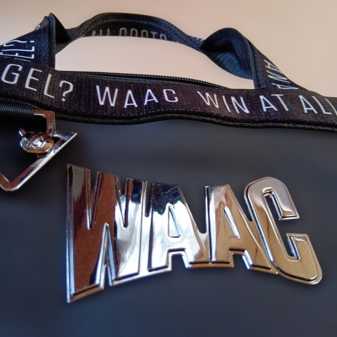 人気完売品　WAAC　ワック　マットレザー　カートバッグ　ゴルフ　黒ブラック