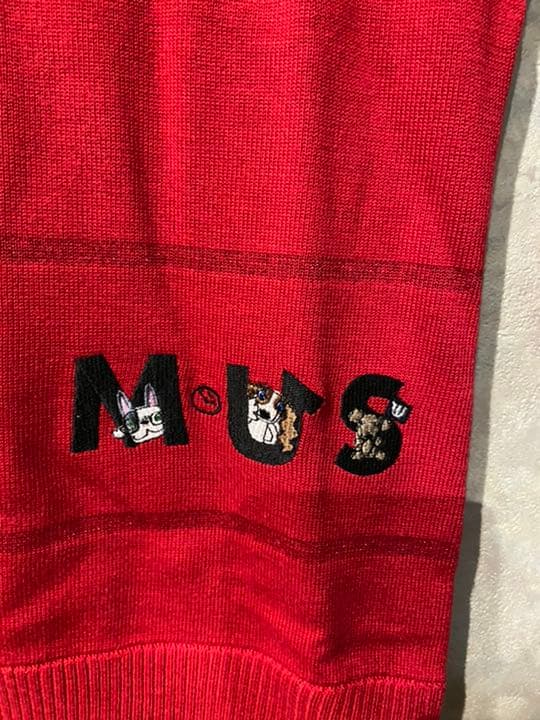 【MUスポーツ】ウエサコ ミエコ 新品タグ付きベスト¥25300-赤40