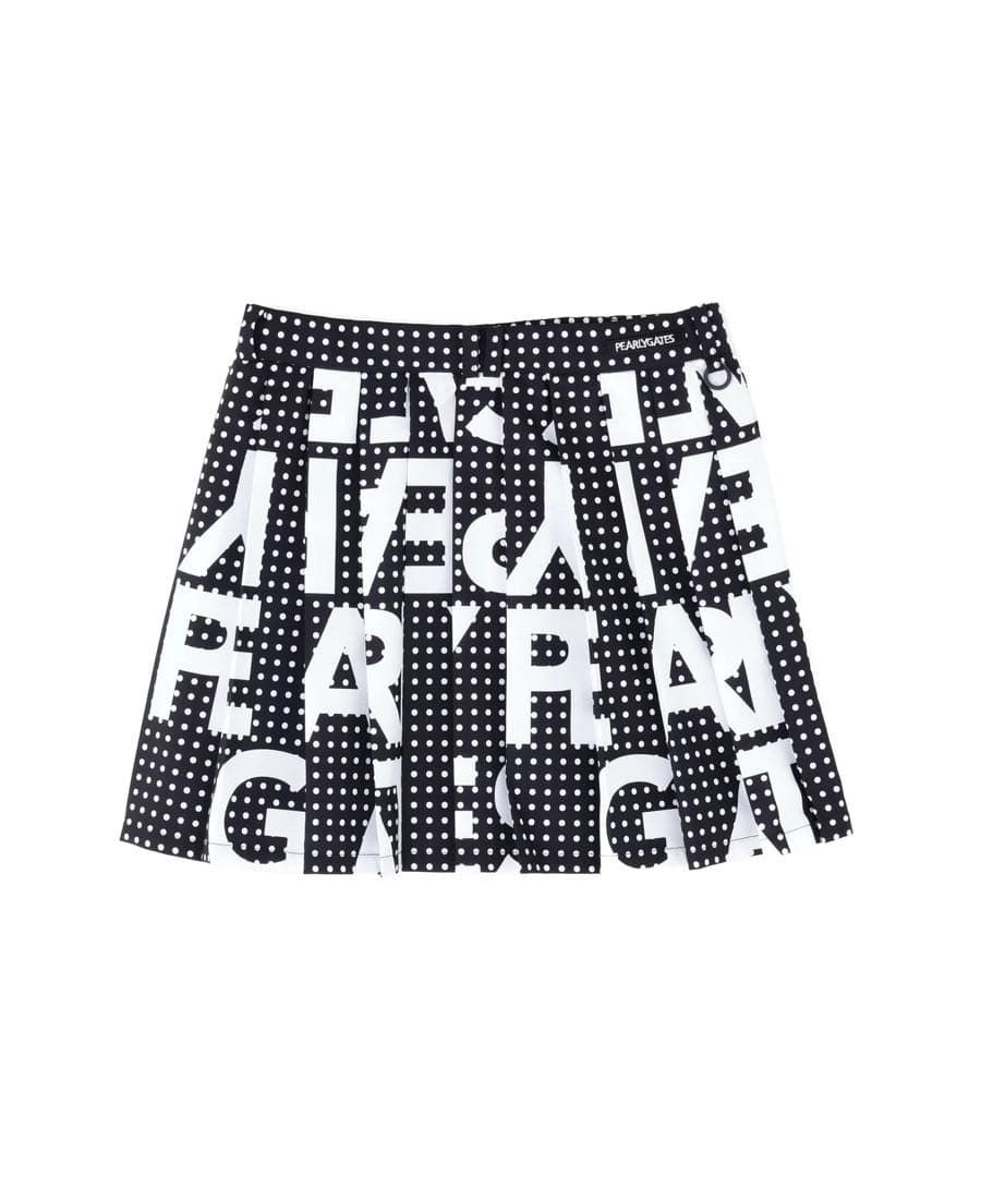 PEARLY GATESドットBIGロゴプリント ストレッチスカート