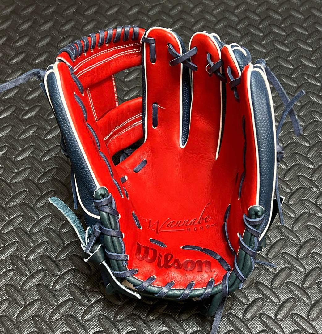 新品 ウィルソン ワナビーヒーロー 軟式 内野用 グローブ 86型 デュアル
