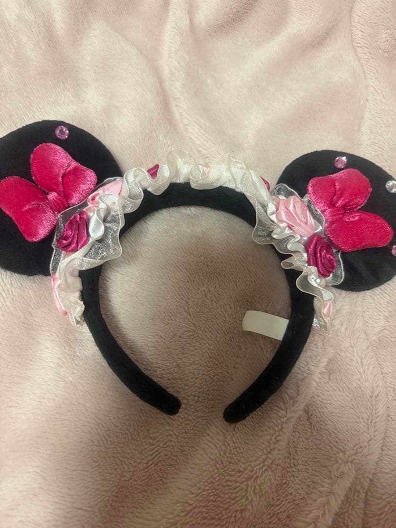 限定値引き‼️ディズニーカチューシャ ミニー レース ドッド