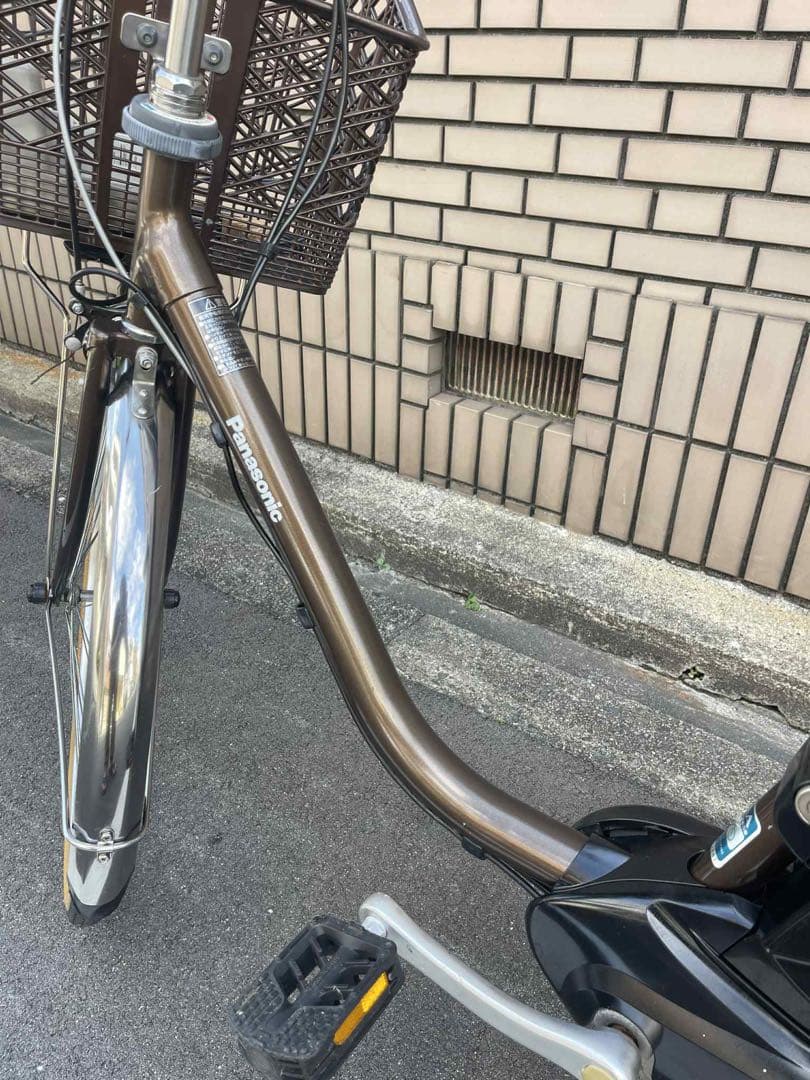ブラウン PANASONIC 電動アシスト自転車