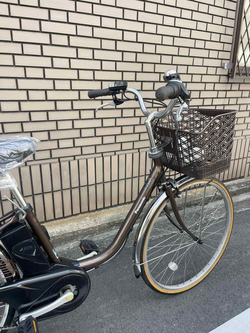 ブラウン PANASONIC 電動アシスト自転車