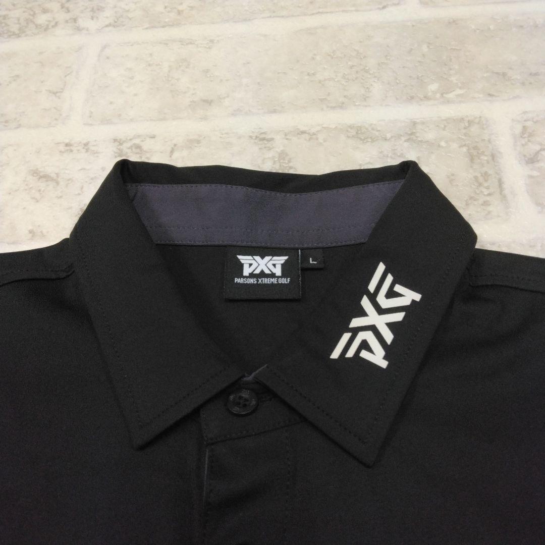 PXG　長袖ポロシャツ　Lサイズ　メンズ　ゴルフウェア　ブラック