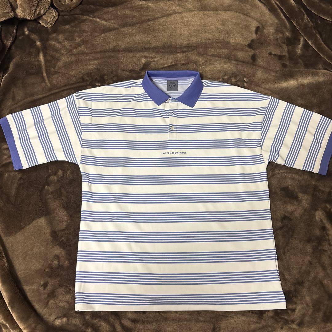 UNITED ARROWS GOLF ゴルフストライプシャツ L 未使用