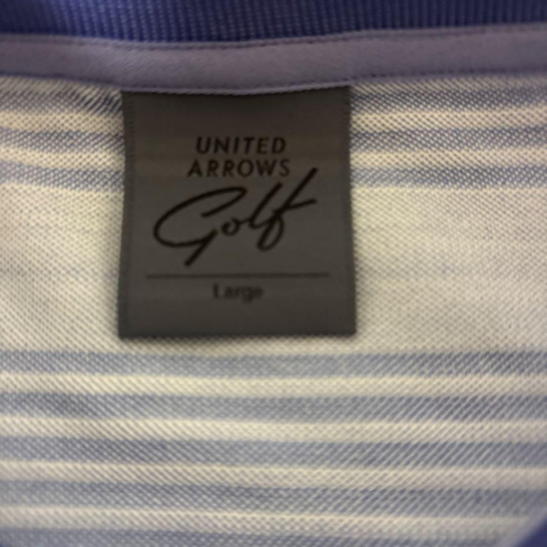 UNITED ARROWS GOLF ゴルフストライプシャツ L 未使用