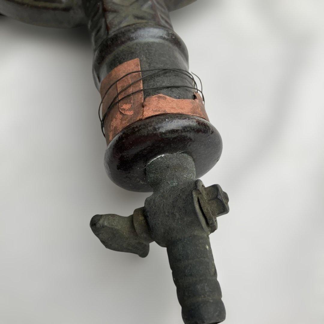 (457)レトロな陶器製のガスコンロです