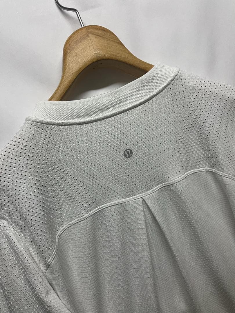 綺麗 ルルレモン メッシュ生地 ジップアップ ジャケット トップス 白 14