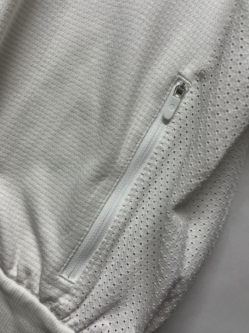 綺麗 ルルレモン メッシュ生地 ジップアップ ジャケット トップス 白 14