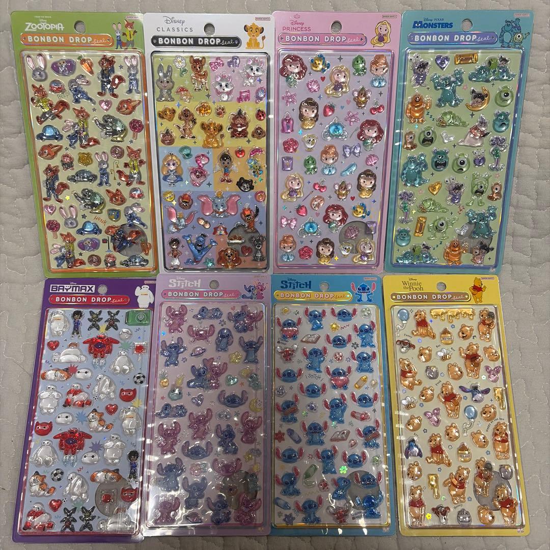 【正規品】ボンドロ　ディズニー　コンプリート　シール 8枚セット