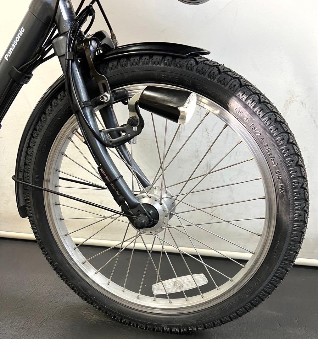 1年保証 新型　パナソニック　ギュットミニ　20インチ　灰色　電動アシスト自転車