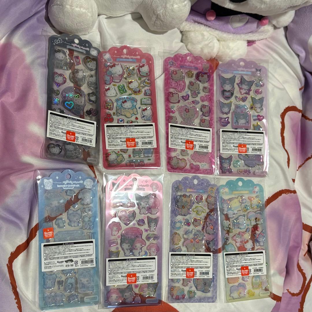 【正規品】 ドロップジュエリーシール　サンリオ　8枚セット　コンプリートセット
