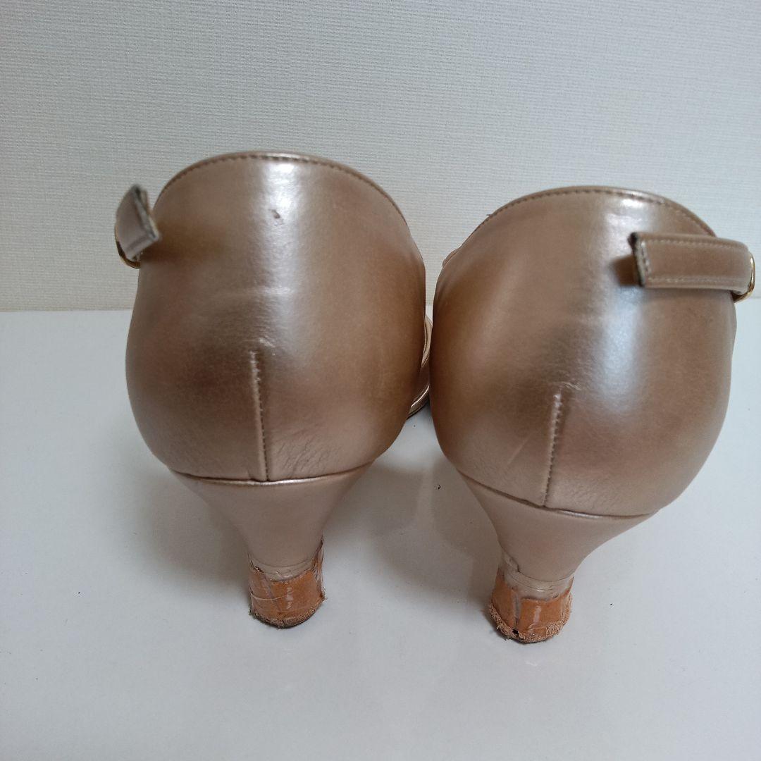 タカダンス 社交ダンス用シューズ ピンクゴールド 23.5cm