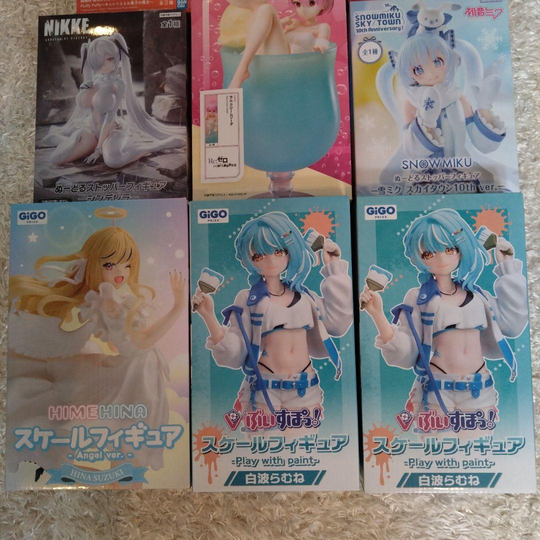 新品未開封　フィギュアセット 雪ミク　シンデレラ　白波らむね　HINA等